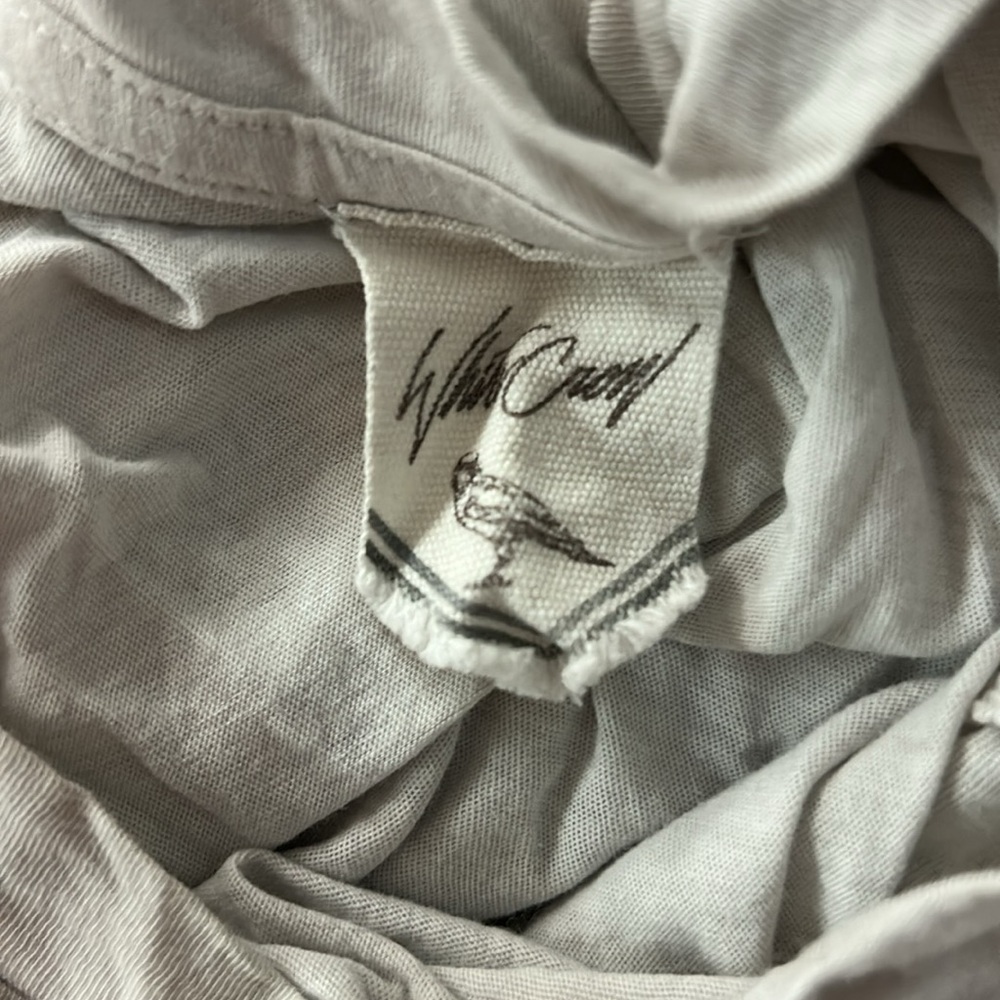 White Crow Long Sleeves Top with Tie Sleeves - Picture 5 of 7